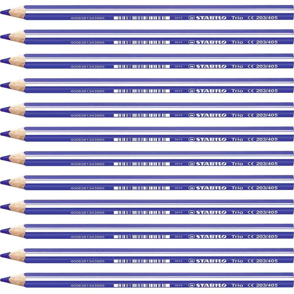 MATITONI COLORATI STABILO TRIO MAXI BLU OLTREMARE Immagine secondaria del prodotto