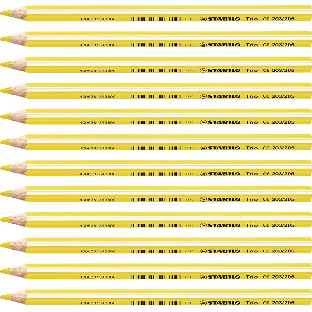MATITONI COLORATI STABILO TRIO MAXI GIALLO