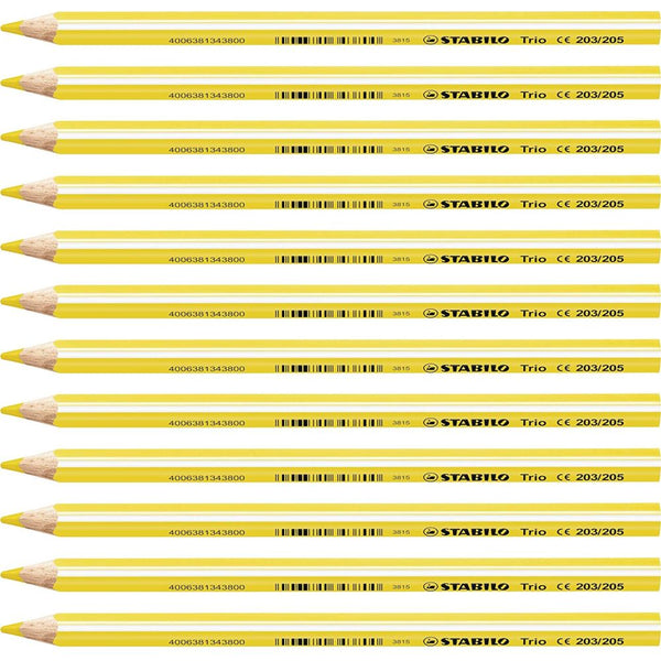 MATITONI COLORATI STABILO TRIO MAXI GIALLO