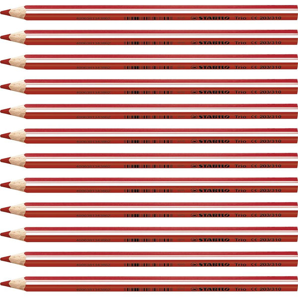 MATITONI COLORATI STABILO TRIO MAXI ROSSO