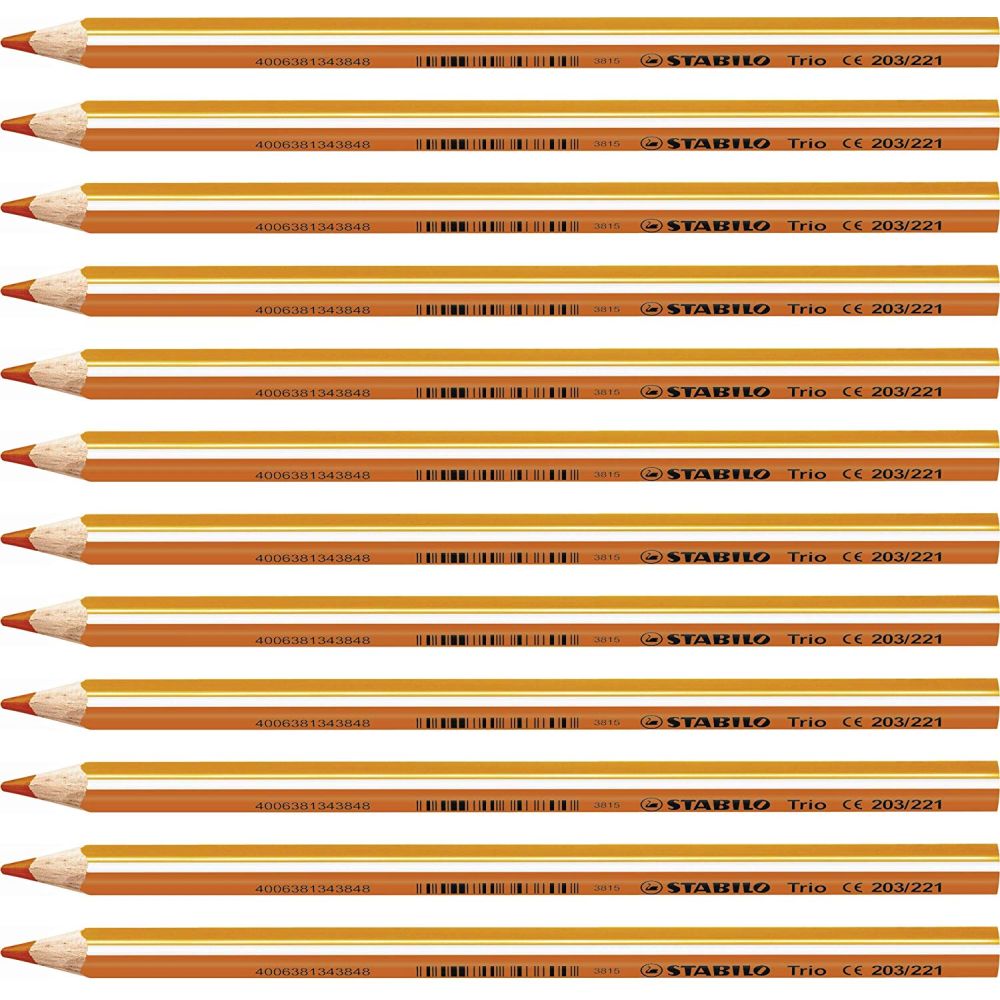 MATITONI COLORATI STABILO TRIO MAXI ARANCIO Immagine secondaria del prodotto