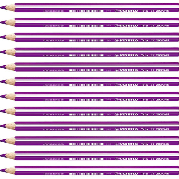 MATITONI COLORATI STABILO TRIO MAXI ROSSO VIOLA