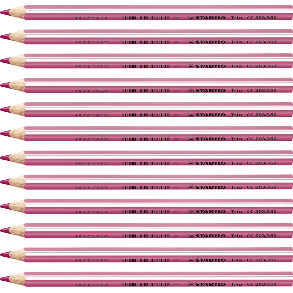 MATITONI COLORATI STABILO TRIO MAXI ROSA Immagine secondaria del prodotto
