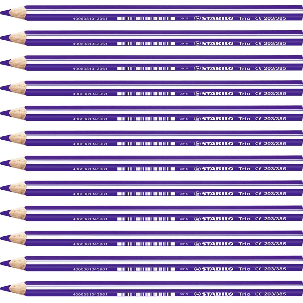 MATITONI COLORATI STABILO TRIO MAXI VIOLA Immagine secondaria del prodotto