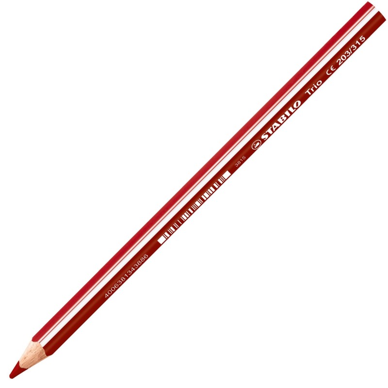 MATITONI COLORATI STABILO TRIO MAXI ROSSO CILIEGIA Immagine principale del prodotto