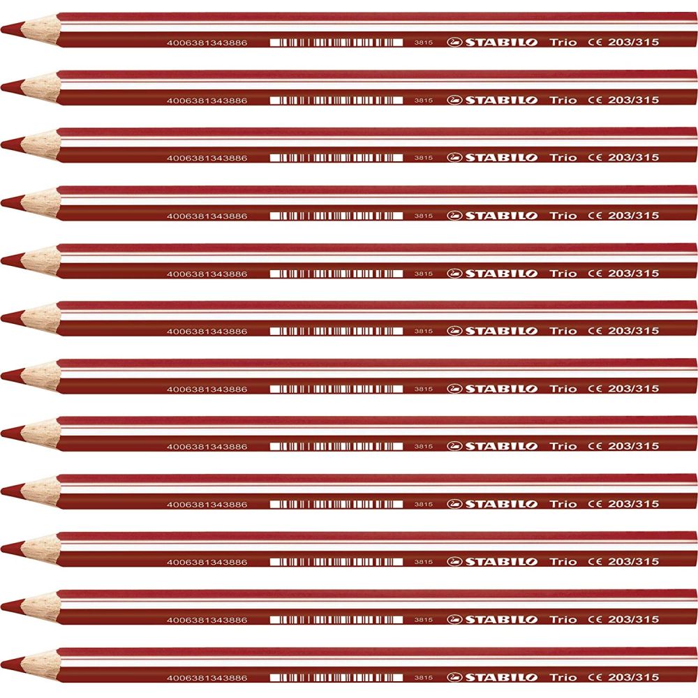 MATITONI COLORATI STABILO TRIO MAXI ROSSO CILIEGIA Immagine secondaria del prodotto