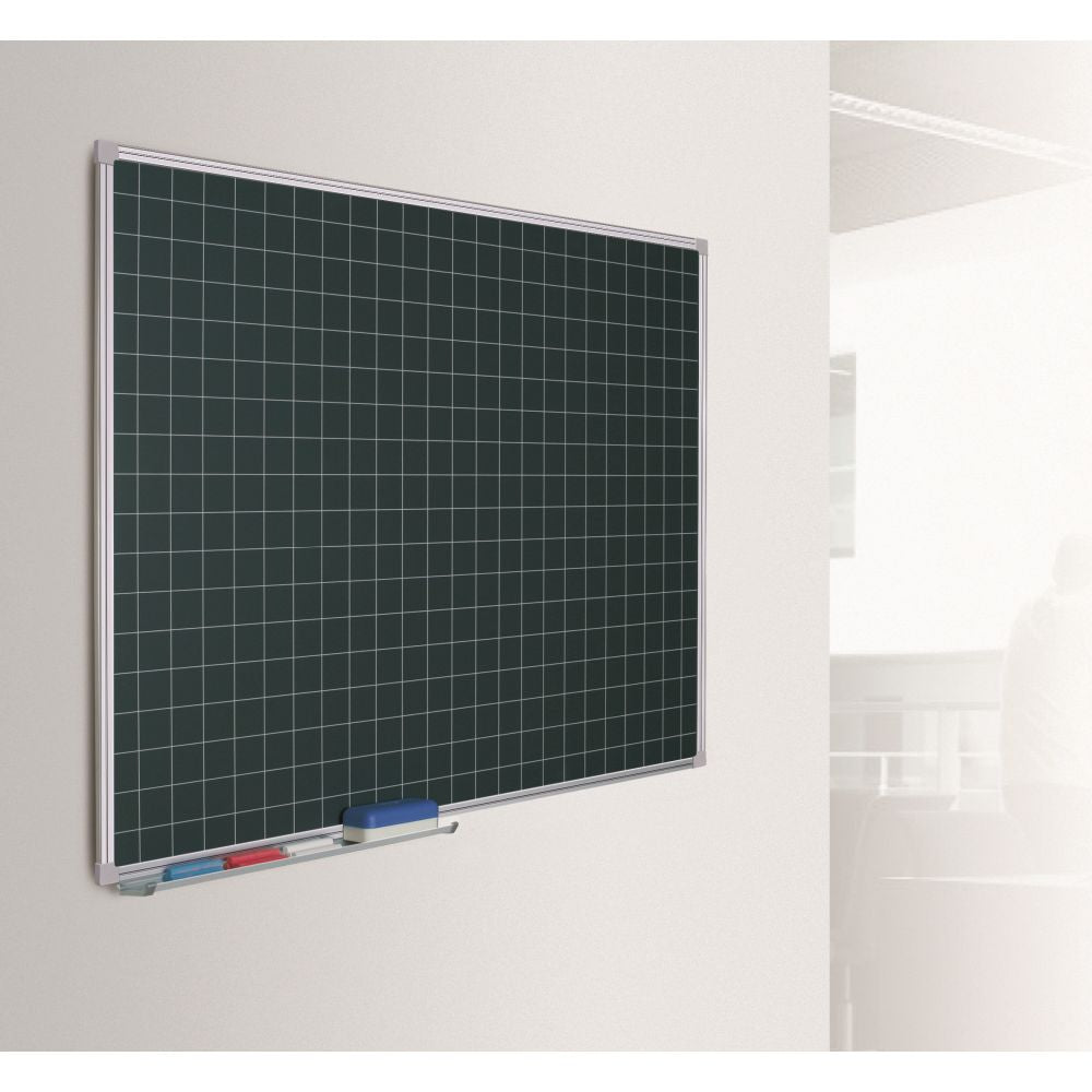 LAVAGNA MAGNETICA GRIGIA ARDESIA CM. 100X120 QUADRETTATA Immagine principale del prodotto