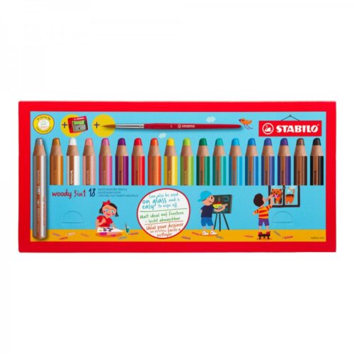 MATITONI STABILO WOODY 3 IN 1 18 COLORI + TEMPERONE
