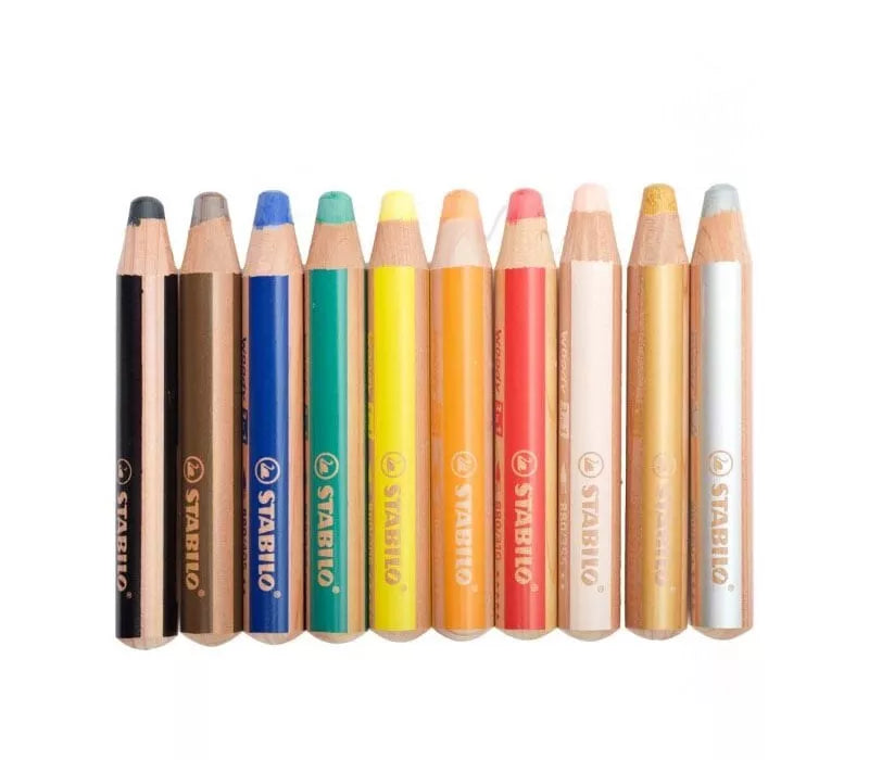 MATITONI STABILO WOODY 3 IN 1 10 COLORI