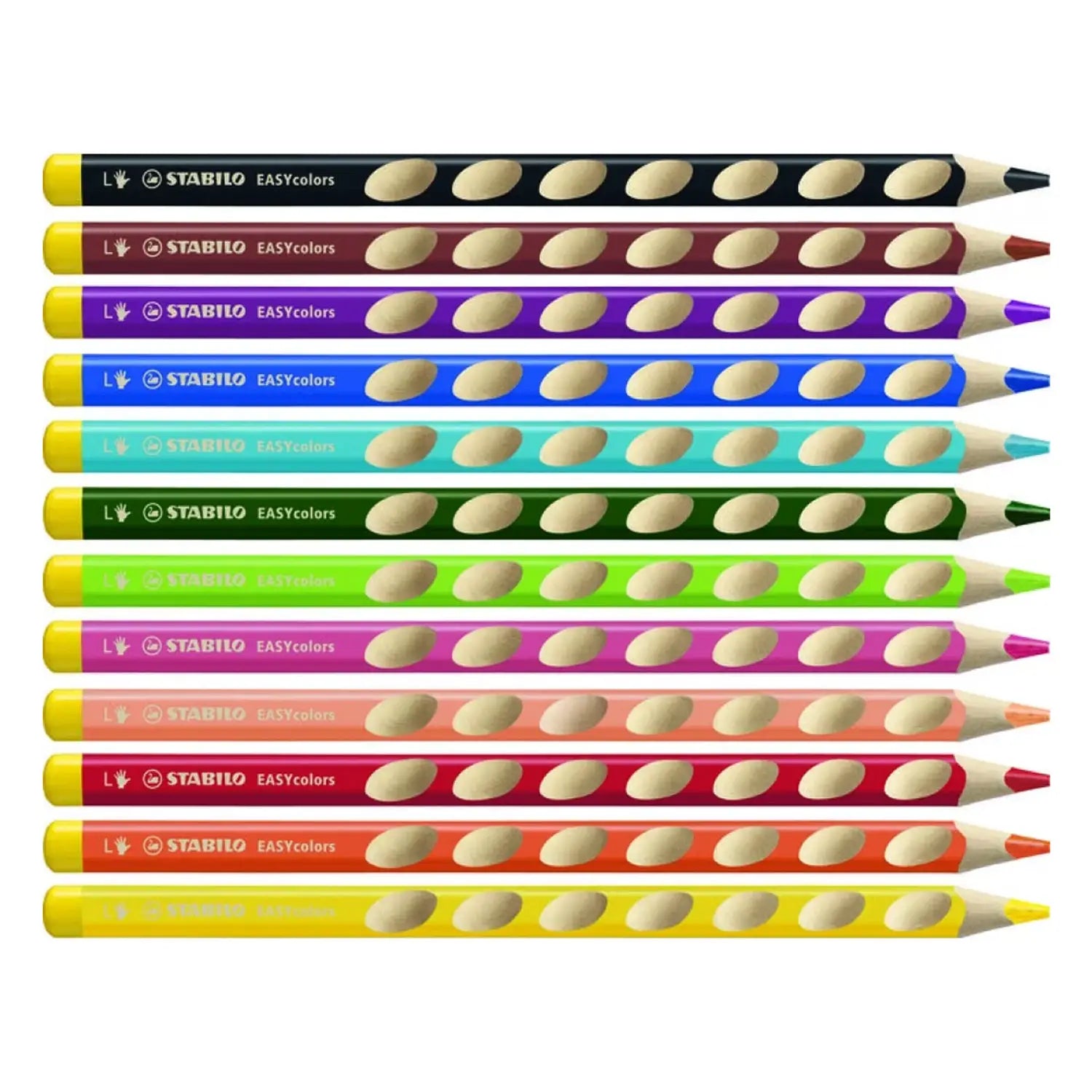MATITONI TRIANGOLARI COLORATI STABILO ERGONOMICHE MANCINI PZ