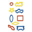 Formine Plastica - Busta 9 Pezzi - Soggetti Assortiti