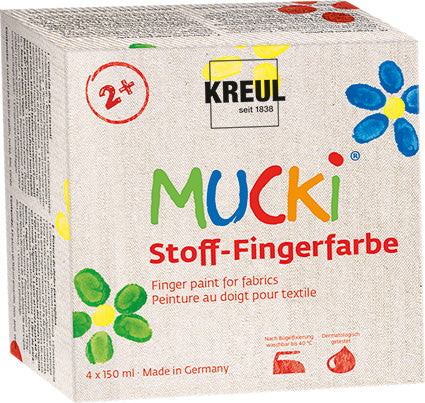 MUCKI - COLORI A DITA 150 ML - SET 4     TESSUTI