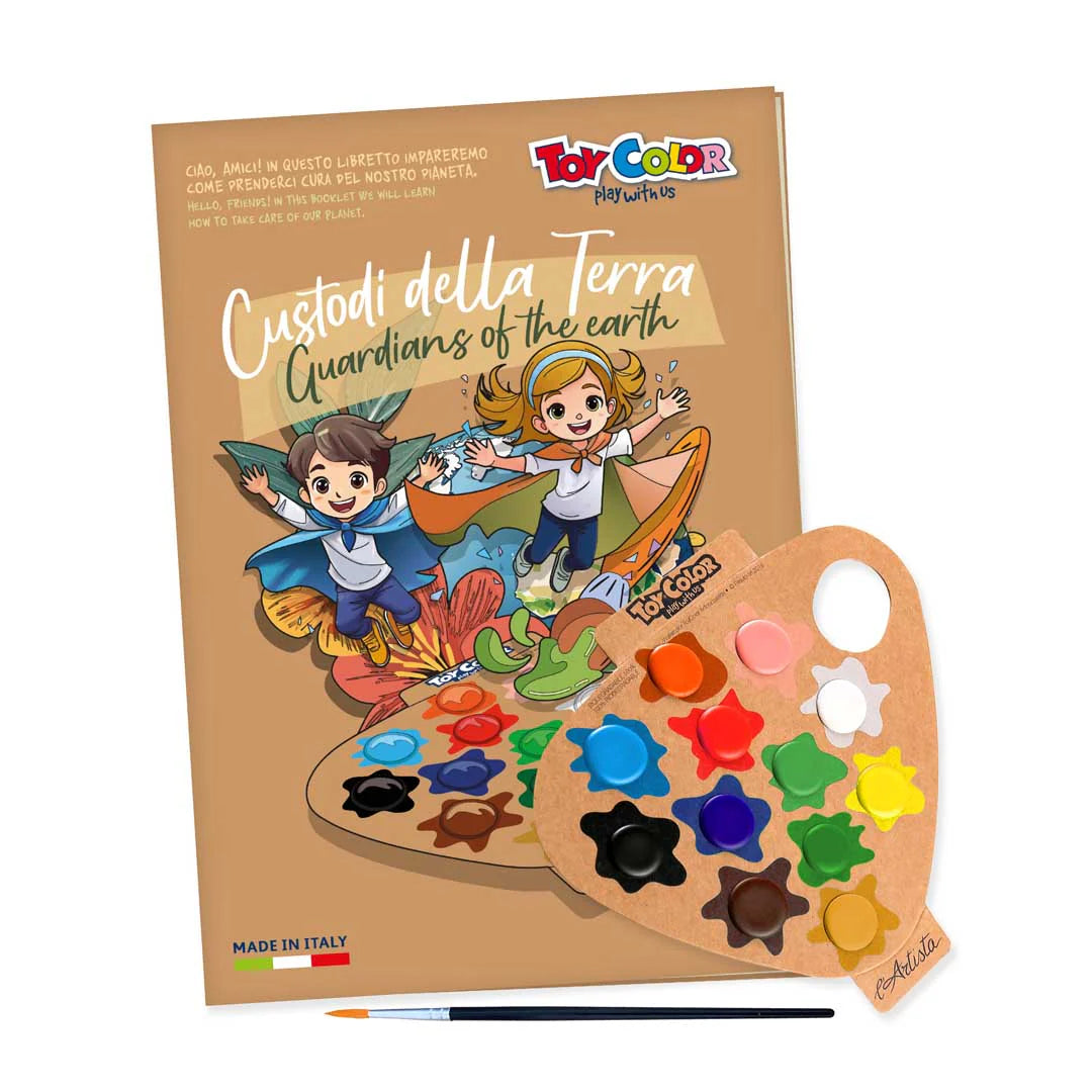 ALBUM DA COLORARE + TAVOLOZZA ECOLOGICA