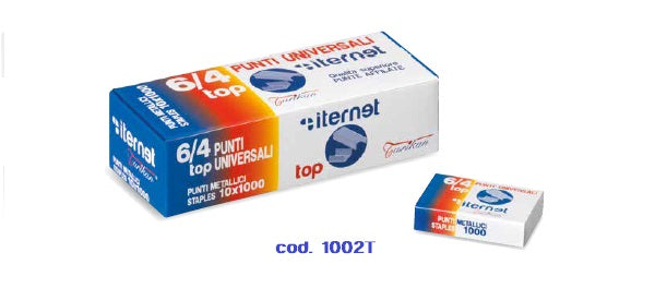 PUNTI CUCITRICE MM.6 NORMALE PZ.10000 PASSO 6/4