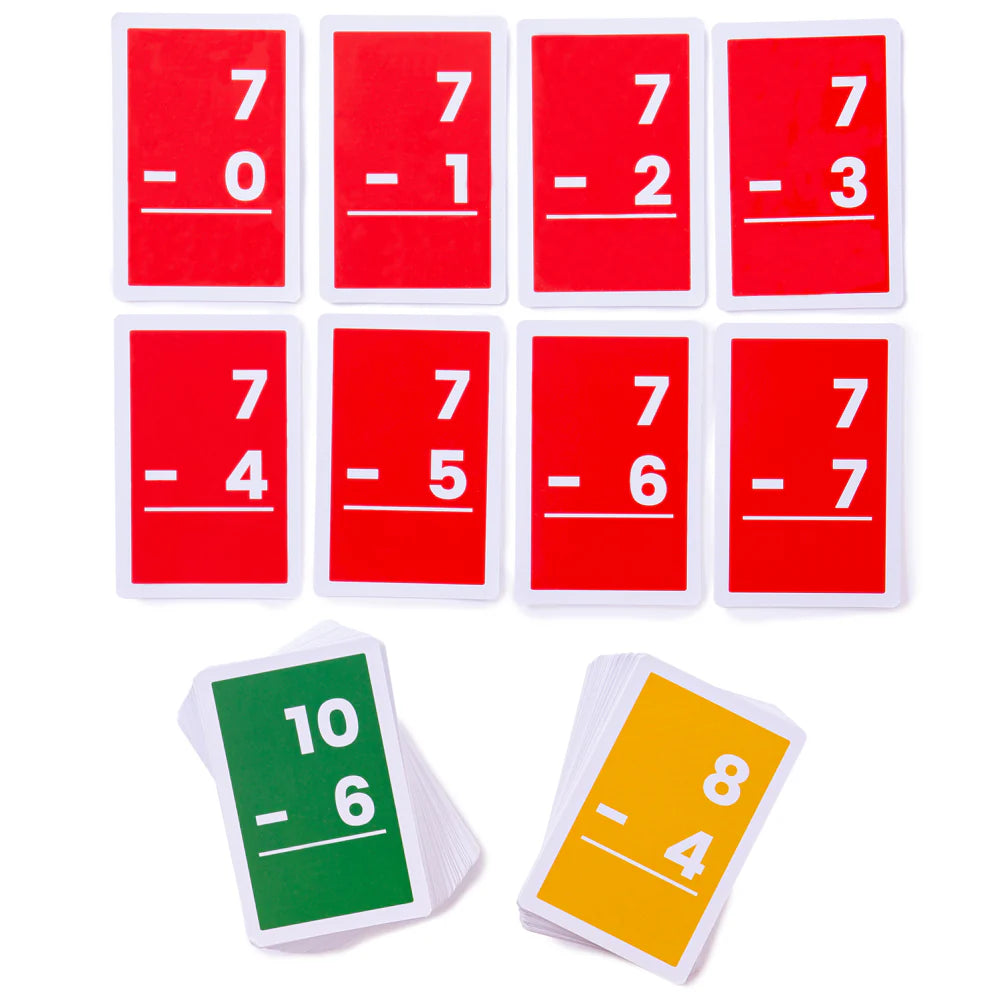 FLASH CARDS SOTTRAZIONI 1/10 -   PZ. 52