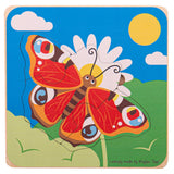 PUZZLE A STRATI CICLO VITALE - FARFALLA