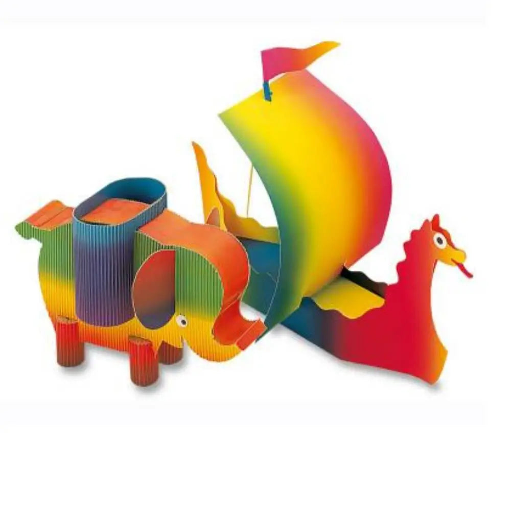 CARTONE ONDULATO DRITTO 50X70 ARCOBALENO