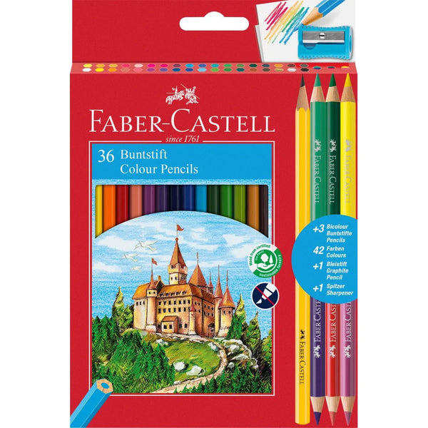 MATITE COLORATE CASTELLO PZ. 36 + 4 BICOLOR