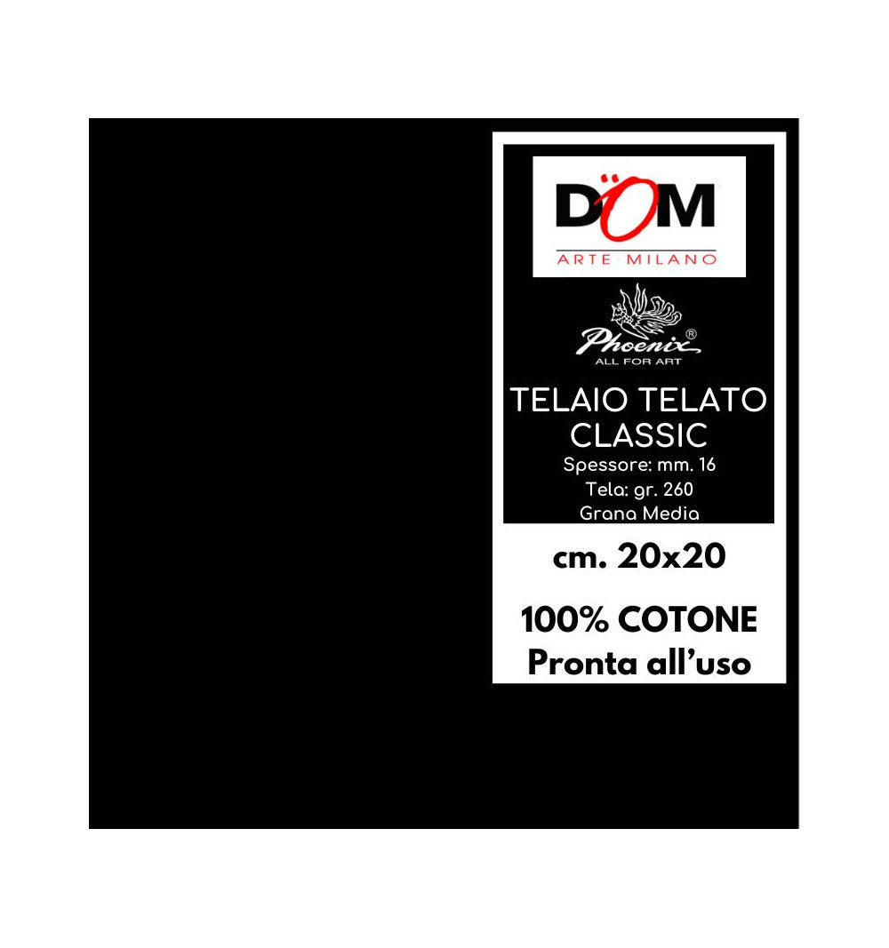TELAIO PER PITTURA NERO - CM.20X20