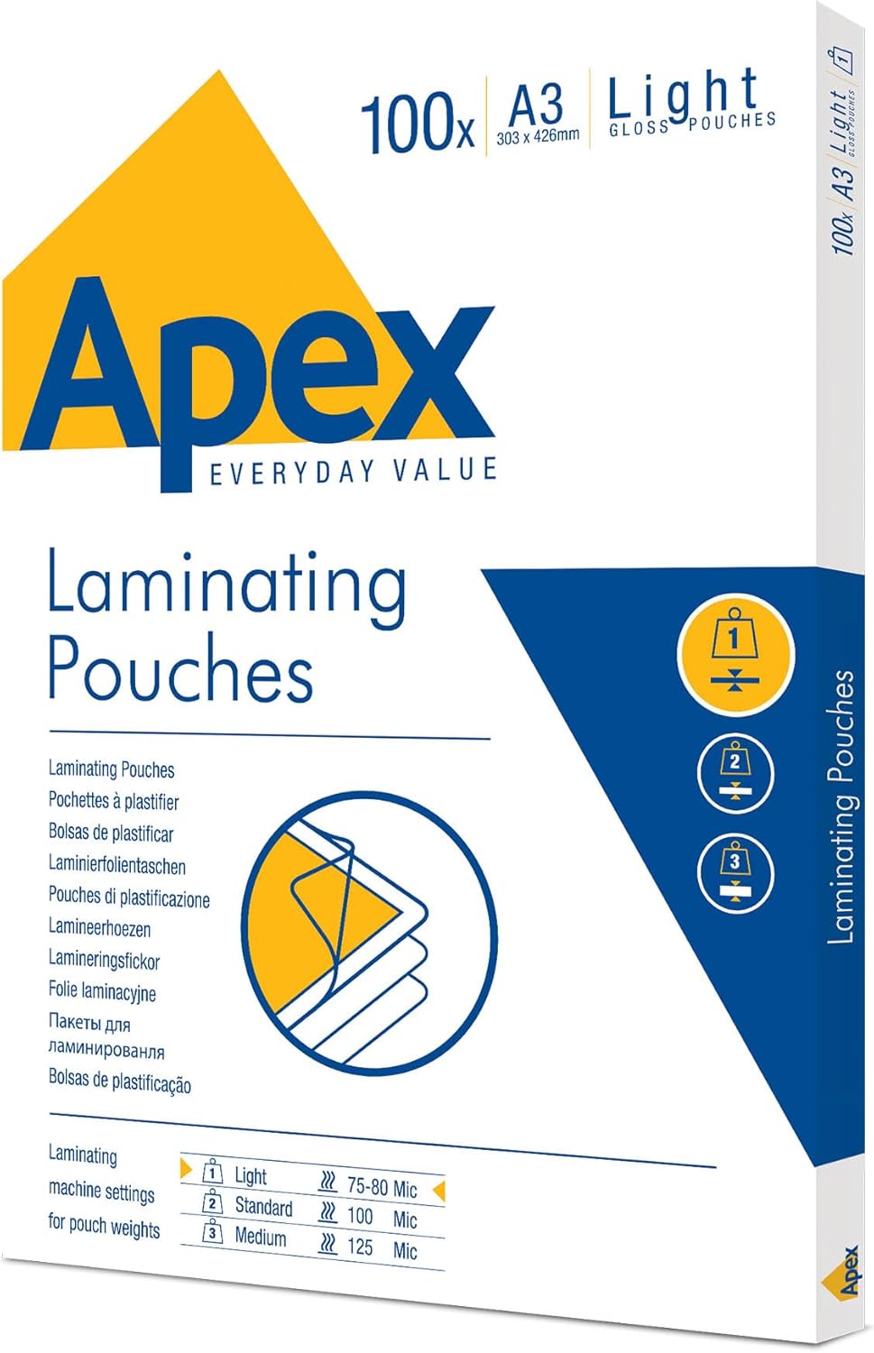 POUCHES A3 80 MICRON FG.100