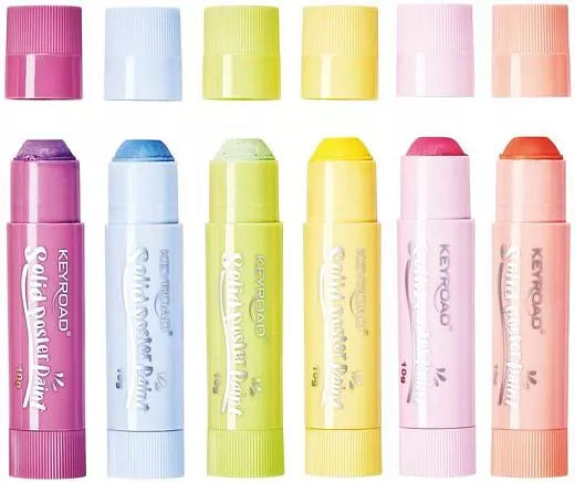 TEMPERA SOLIDA SET 6 STICK COLORI PASTEL ASSORTITI