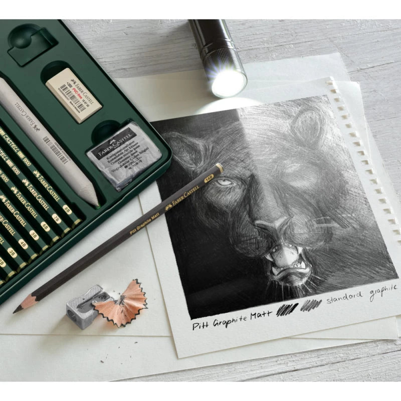 SET LAPIS GRAPHITE MATT & CASTELL 9000