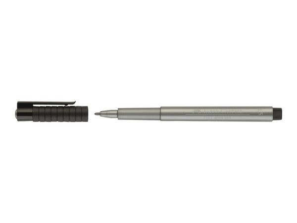 PENNA PITT ARTIST METALLIC FABER CASTELL 1.5MM ARGENTO