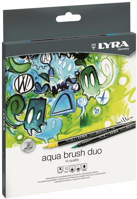 PENNARELLI LYRA AQUA BRUSH DUO / 12 Immagine secondaria del prodotto