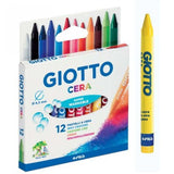 PASTELLI CERA GIOTTO 12 COLORI