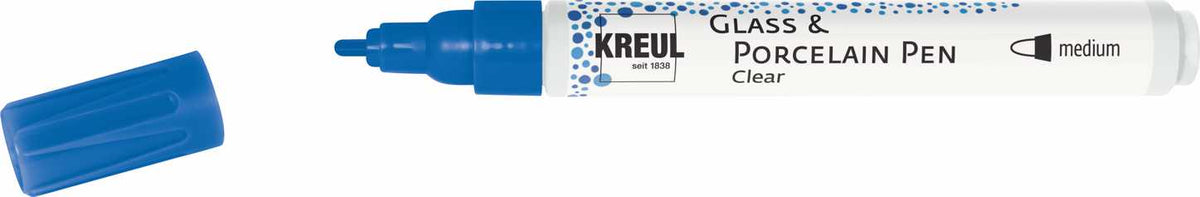 KREUL - GLASS & PORCELAIN PEN - SET 5    CLEAR