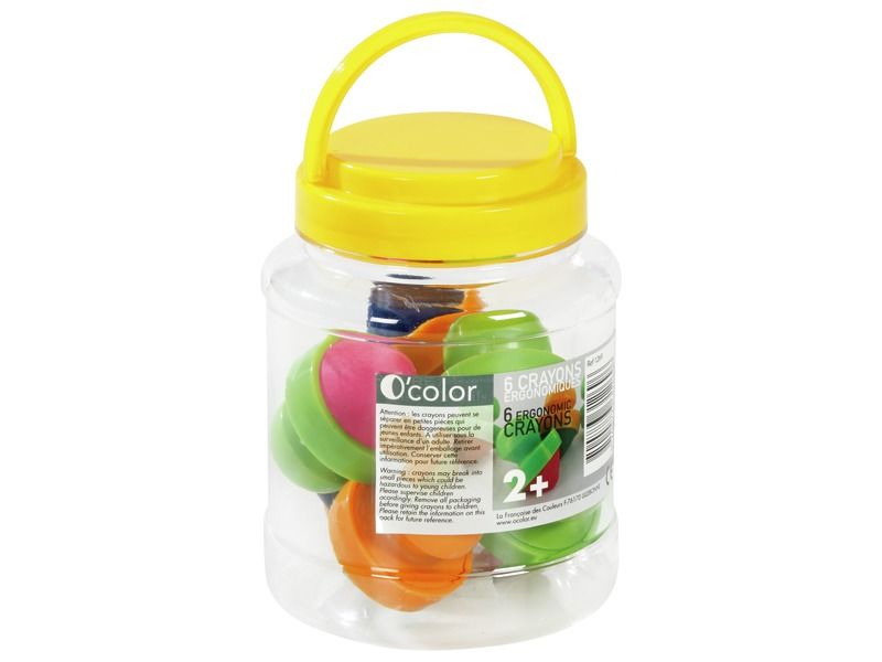 PASTELLONI ERGONOMICI - SET 6 PZ. - COL. ASS.