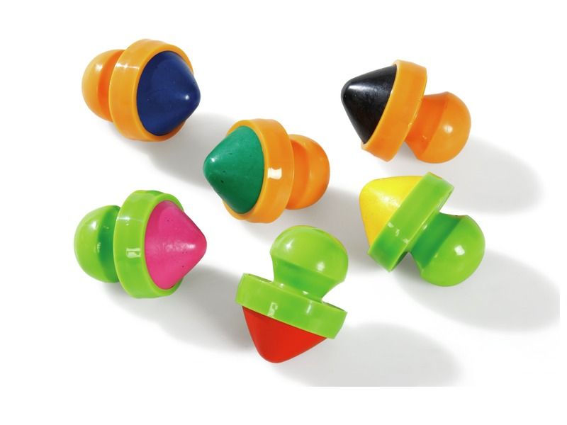 PASTELLONI ERGONOMICI - SET 6 PZ. - COL. ASS.
