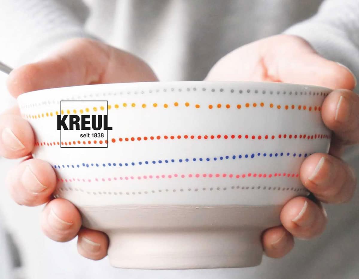 KREUL - SET 5 PENNARELLI VETRO/PORCELLAN EFFETTO G