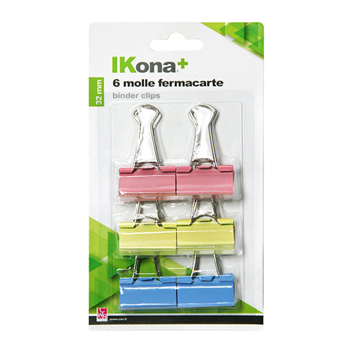 MOLLE FERMACARTE DOPPIE CM. 2,5 - BLISTER 5 PEZZI Immagine principale del prodotto