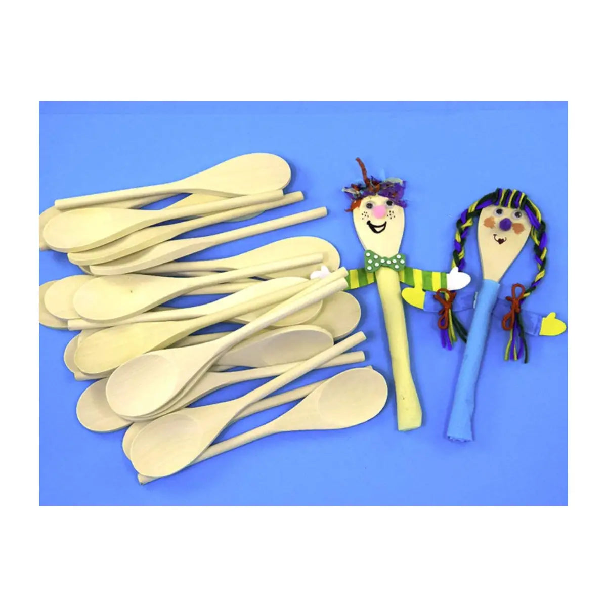 LEGNO DA DECORARE POSATE 24 CUCCHIAI