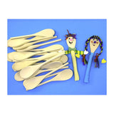 LEGNO DA DECORARE POSATE 24 CUCCHIAI
