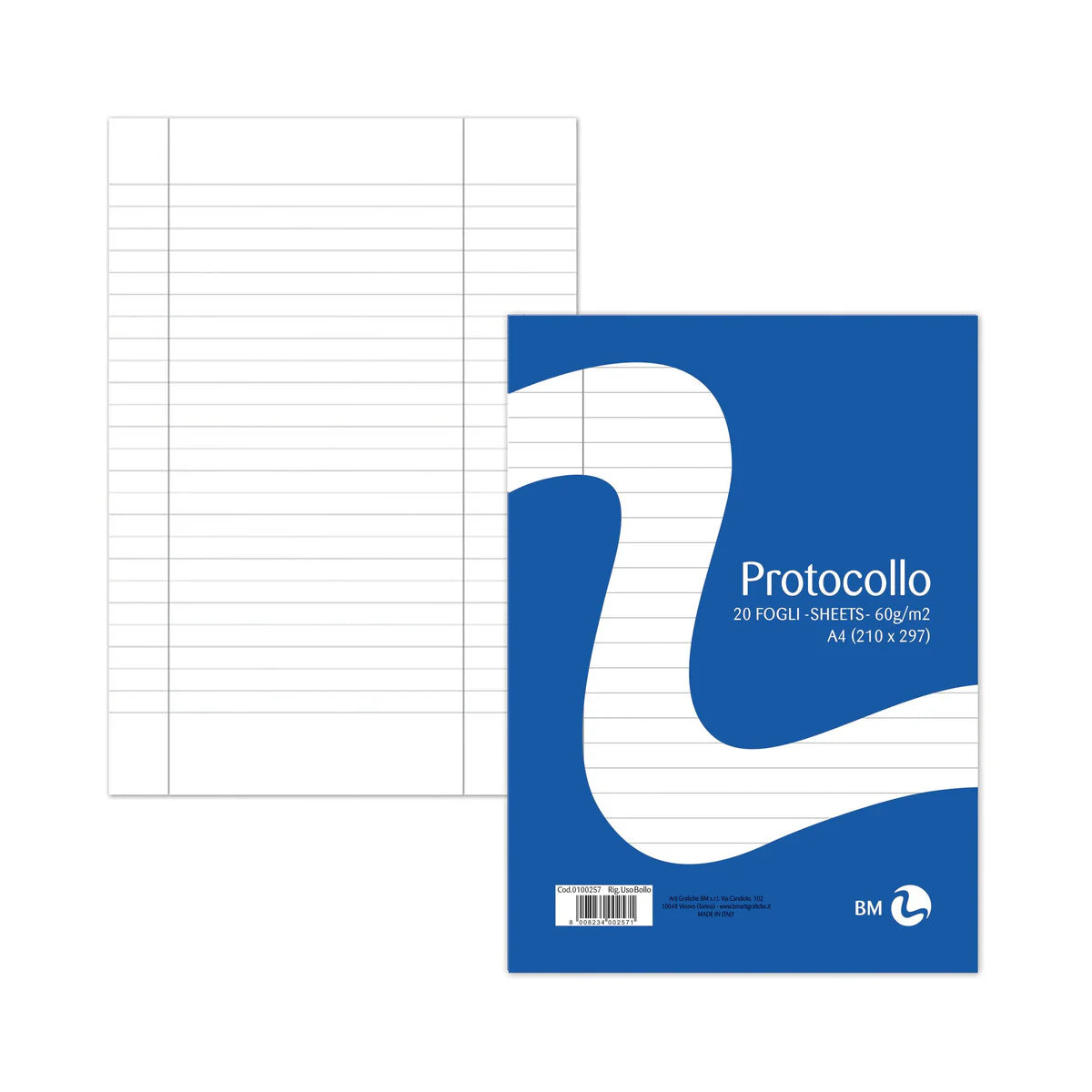 CARTA PROTOCOLLO FG. 200 USOBOLLO
