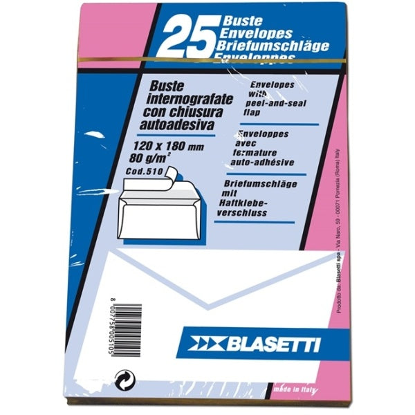BUSTA BIANCA CON STRIP 12X18 PZ. 25