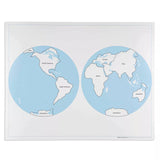 PLANISFERO,CARTINA CONTINENTI,INGLESE(PER GM221BS01)