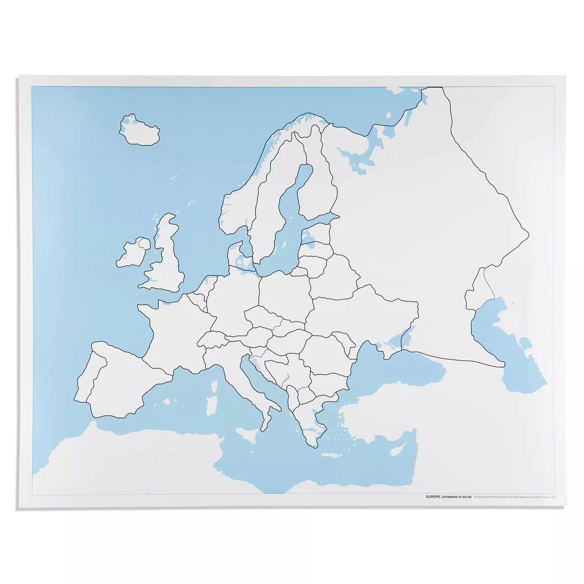 EUROPA, CARTINA MUTA
