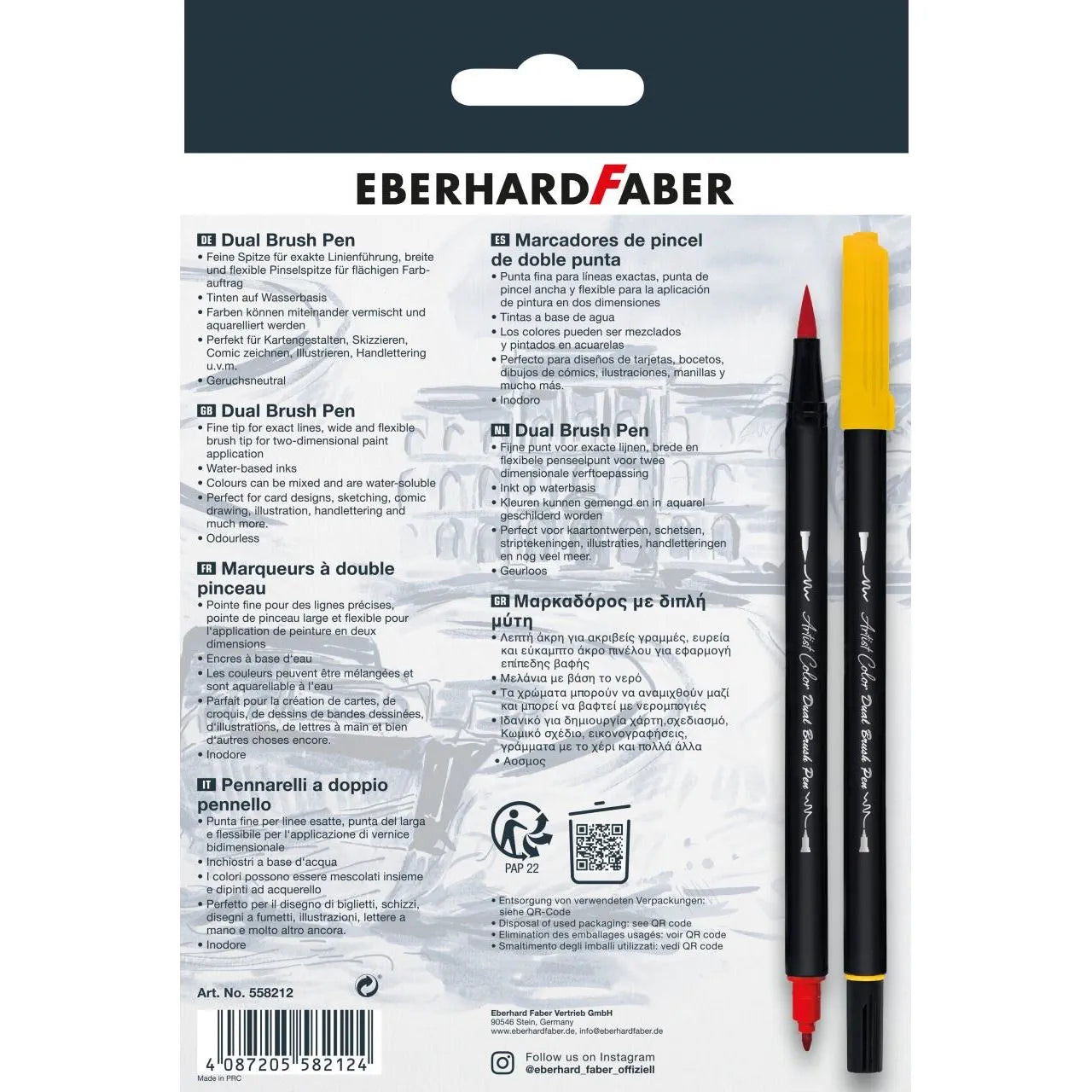 PENNARELLI EBERHARDFABER BRUSH DUO / 12