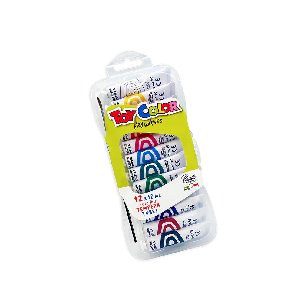 TEMPERA TOYCOLOR 12 COL. TUBETTO ML.12