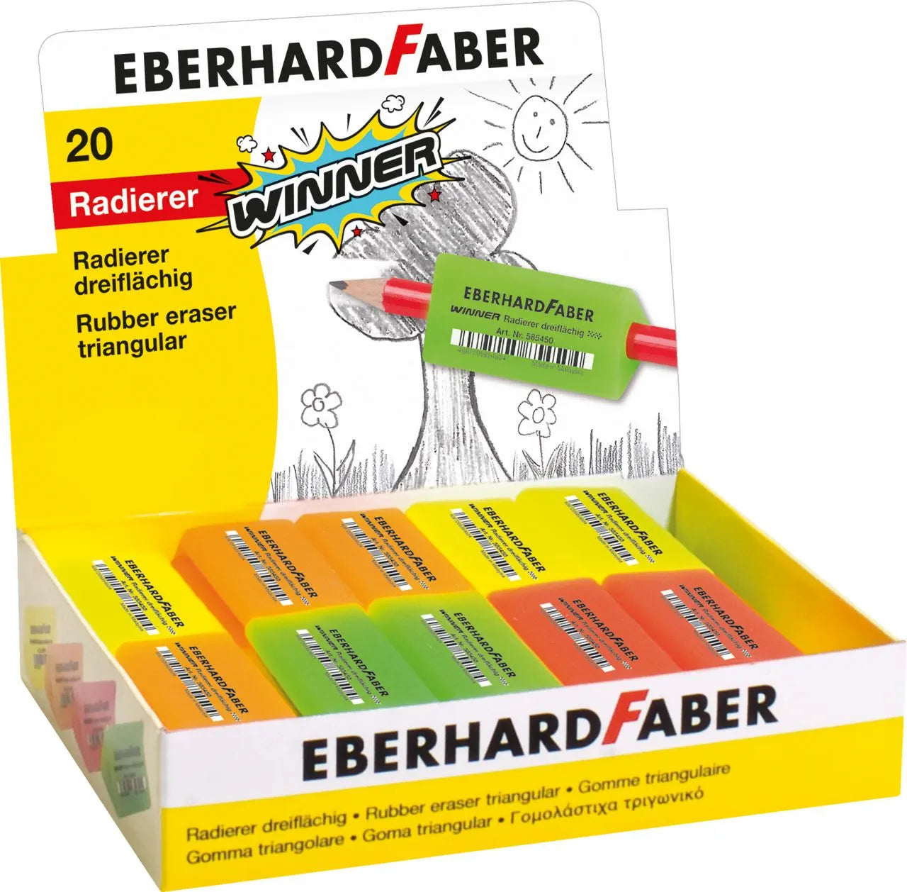 GOMMA TRIANG. EBERHARD FABER COL.ASS.