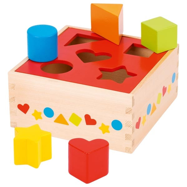 CUBO DELLE FORME IN LEGNO CM.16X16X7,6 (5 PZ.)