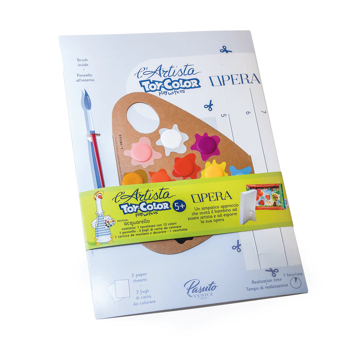 KIT OPERA CORNICE + TAVOLOZZA 12 ACQUARELLI Immagine principale del prodotto