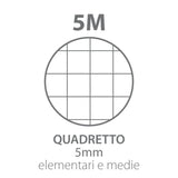QUADERNO C/SPIRALE A4 ECOQUA QUADRETT. 0.5MM FLAMINGO