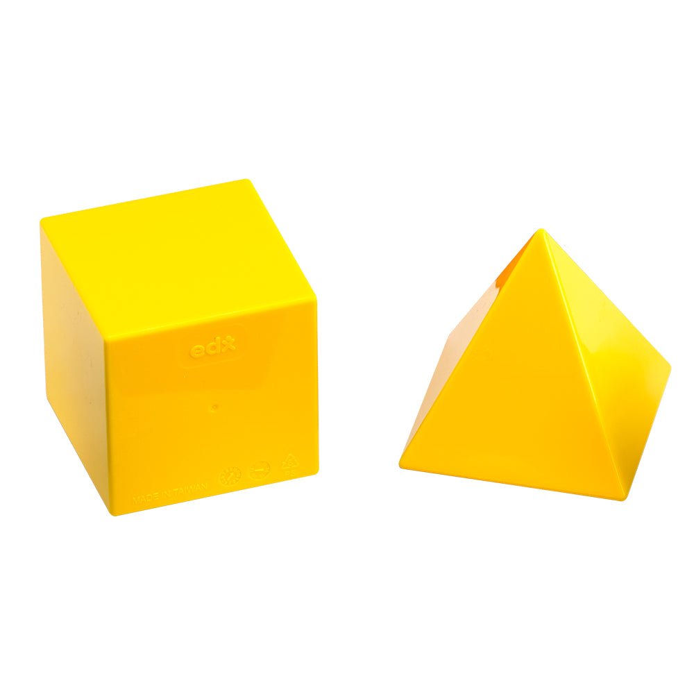 SOLIDI GEOMETRICI IN PLASTICA COLORATA