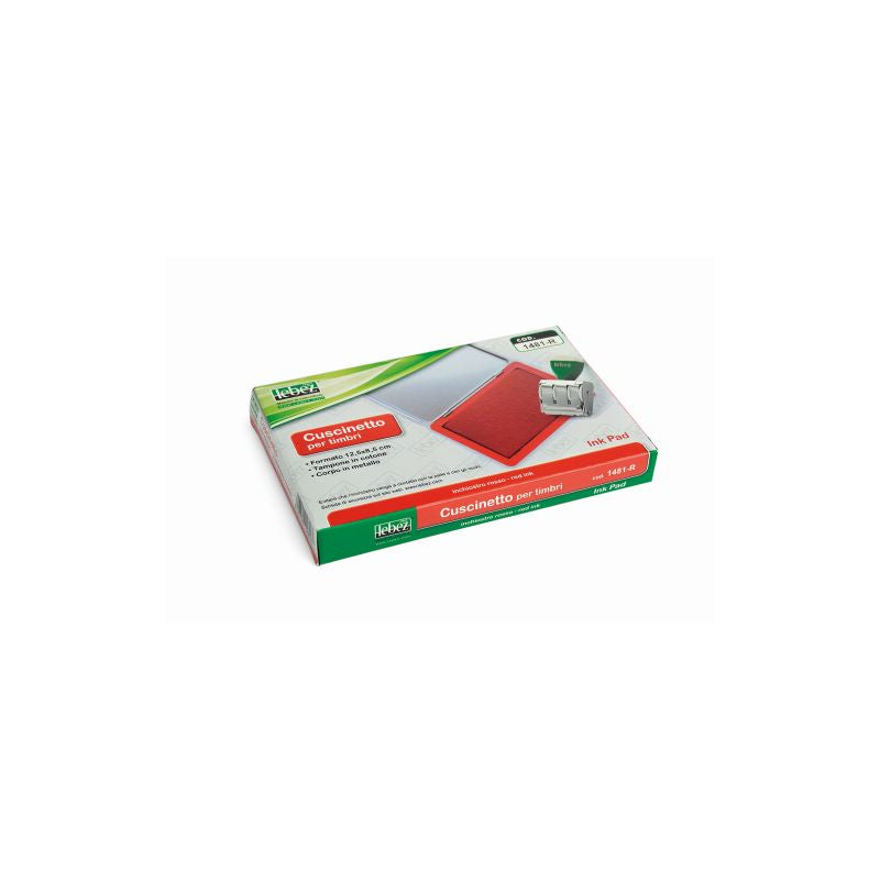 CUSCINETTO PER TIMBRI IN GOMMA 8X12 ROSSO Immagine principale del prodotto