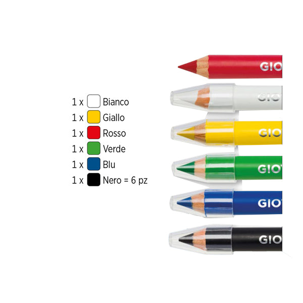 GIOTTO MAKE UP 6 MATITE COL.  CLASSICI