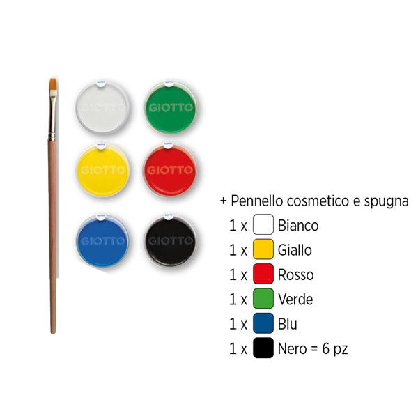 GIOTTO MAKE UP SET 6 OMBRETTI COL. CLASSICI